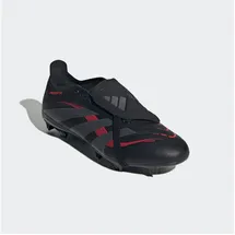 adidas Predator League Fold-Over Tongue FG/MG Fußballschuhe - Core Black/Grey Four/Lucid Red 44