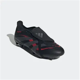 adidas Predator League Fold-Over Tongue FG/MG Fußballschuhe - Core Black/Grey Four/Lucid Red 44