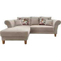 Home Affaire Ecksofa HOME AFFAIRE "Tassilo Mega Polsterecke mit Kaltschaum im Sitz, bequem, L-Form", grün (hellgrün), B:262cm H:95cm T:198cm, 100% Polyester, Sofas, Ecksofa