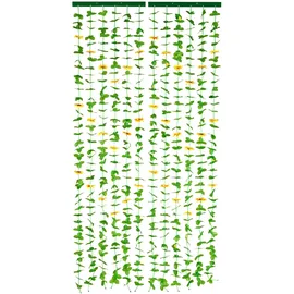 Maximex Blättervorhang 90 x 190 cm Grün/Gelb Polyester 1 St.