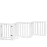 vidaXL Treppenschutzgitter 6-tlg. 300 cm Weiß
