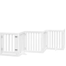 vidaXL Treppenschutzgitter 6-tlg. 300 cm Weiß