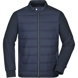 Herren Hybrid Sweatjacke - Farbe blau - Größe XXL