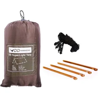 DD Hammocks DD Hammocks – DD SuperLight Tarp – 100 wasserdichter Planenschutz für ultraleichtes Outdoor-Camping, Trekking und Bikepacking-Abenteuer