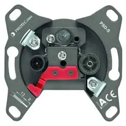 PROTEC 3-Loch SAT Antennendose Stich/End PSD-S