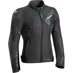Ixon Luthor Damen Motorrad Textiljacke, schwarz-blau, Größe S
