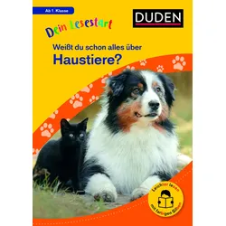 Dein Lesestart: Weißt du schon alles über Haustiere? Ab 1. Klasse