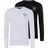 H.I.S. Langarmshirt schwarz/weiß M