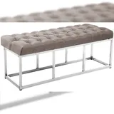 CLP Sitzbank Amun I Mit Stoff-Bezug I Mit Edelstahl-Gestell