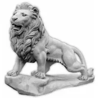 Casa Padrino Barock Garten Deko XXL Skulptur Löwe rechte
