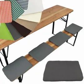 nyvi Sitzkissen 36 x 25 cm grau 4-tlg.