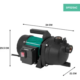 VONROC Gartenpumpe selbstansaugend - Wasserpumpe 800W, 3300l/h, 4bar