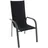 Greemotion Grenada Stapelstuhl 59,5 x 68 x 111,5 cm grau/schwarz