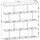 Livetastic Standregal 130 x 25 x 137 cm Eiche/Weiß