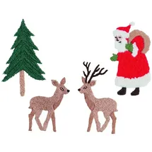 Rico Design Stick & Stitch Packung, Weihnachtswald