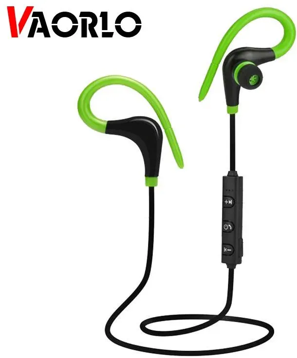 VAORLO Sport Bluetooth-Kopfhörer, Ohrbügel, bequemer Tragekomfort, HiFi-Subwoofer, Stereo, mit Mikrofon für alle Smartphones, wasserdichtes Headset