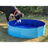 Buri - Hundepool faltbar 80x20cm Badewanne Schwimmbecken Swimmingpool Planschbecken Hundebad