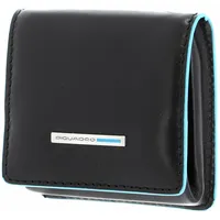 PIQUADRO Blue Square Square Coin Pocket Wiener Schachtel Mogano Braun Blau Neu