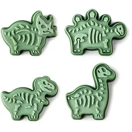 Ibili 692600 Ausstecher, Dinosauriermarker, Kunststoff, 4 Stück