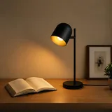 kowanie Tischlampe Schwarz Gold