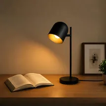 kowanie Tischlampe Schwarz Gold