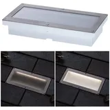 Paulmann 94337 LED Bodeneinbauleuchte Brick Bewegungsmelder (IR) IP67 200x100m 3000K 1,6W 50lm 230V