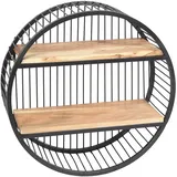 Ambiente Haus Wandregal Urban 60 x 0 x 60 cm Schwarz