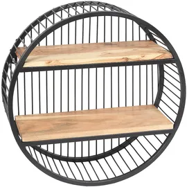 Ambiente Haus Wandregal Urban 60 x 0 x 60 cm Schwarz