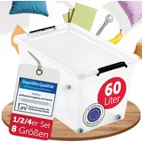 boxxivo Aufbewahrungsbox 39 x 35 x 58 cm 1-tlg. Transparent