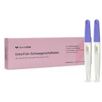 HomeVital Schwangerschaftstest Frühtest 2 Stück - SST Frühtest 10 mIU/ml zur Früherkennung der Schwangerschaft ab 10. Tag - ultra früh Schwangerschaft Test - Schwanger Pregnancy Test