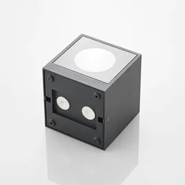 ARCCHIO Außenwandleuchte Aluminium 12,5 cm 2-flammig schwarz