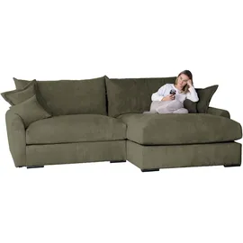 Home Affaire Eckcouch Polyester 4-Sitzer Grün