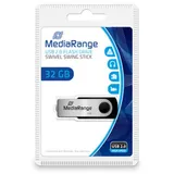 MediaRange Flexi-Drive 32GB schwarz/silber