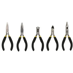 Toolland Miniaturzangen-Set, 5-teilig, für feine und präzise Arbeiten