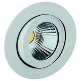 Rutec ALU57341WWOK-M LED-Einbaustrahler schwenk.,rund,350mA,8W, IP20,3000K, weiß