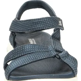 SKECHERS Damen ON-The-GO 600 BRILLIANCY Sportsandale, Navy Textile/Trim, 42 EU Schmal