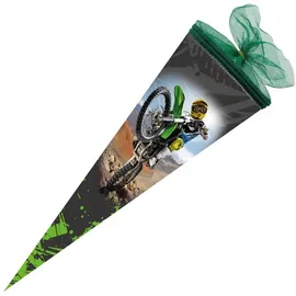 NESTLER Schultüte Wheelie rund mit Tüllverschluss 50cm