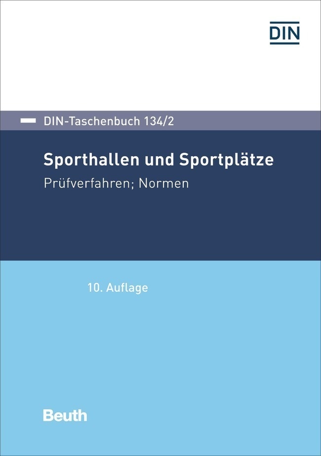 Din-Taschenbuch / 134/2 / Sporthallen Und Sportplätze  Kartoniert (TB)