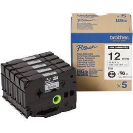 Brother HGe-M931V5 Schriftband-Multipack 5x High-Grade 12mm x 8m