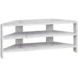 TV-Schrank DECORTIE "Thales TV Schrank", weißer marmoreffekt, B:110cm H:45cm T:36cm, Spanplatte, Schränke, Einfache Montage,Platzsparend