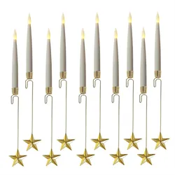 MARELIDA LED Baumkerzen 10 Weihnachtskerzen Baumbeleuchtung kabellos Fernbedienung