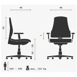 Topstar Bürostuhl TREND SY  10 AL.A1 anthrazit