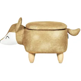 Beliani Hocker orange Fuchsform Fox