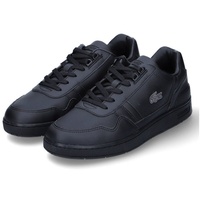 Lacoste T-Clip 223 3 SMA-Ledersneaker, Schwarz 46 EU