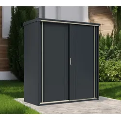 Takubo Castra | Garten Geräteschrank aus Metall | Anthrazit