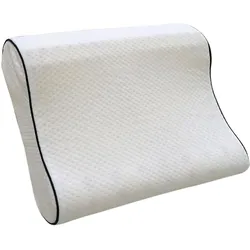 Nackenstützkissen KBT BETTWAREN "Wellness auf Wolken", weiß, B:50cm H:12cm L:37cm, Bezug: 100% Polyester, Kopfkissen