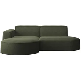 kaiser möbel Ecksofa, Sofa L form, Couch L form MODENA L STUDIO stoff Neve Olive Links