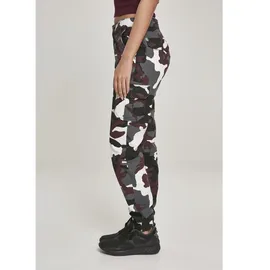 URBAN CLASSICS Waist Cargohose Bordeaux Camouflage 28