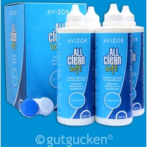 Avizor All Clean Soft Kombi-Lösung 4 x 350 ml