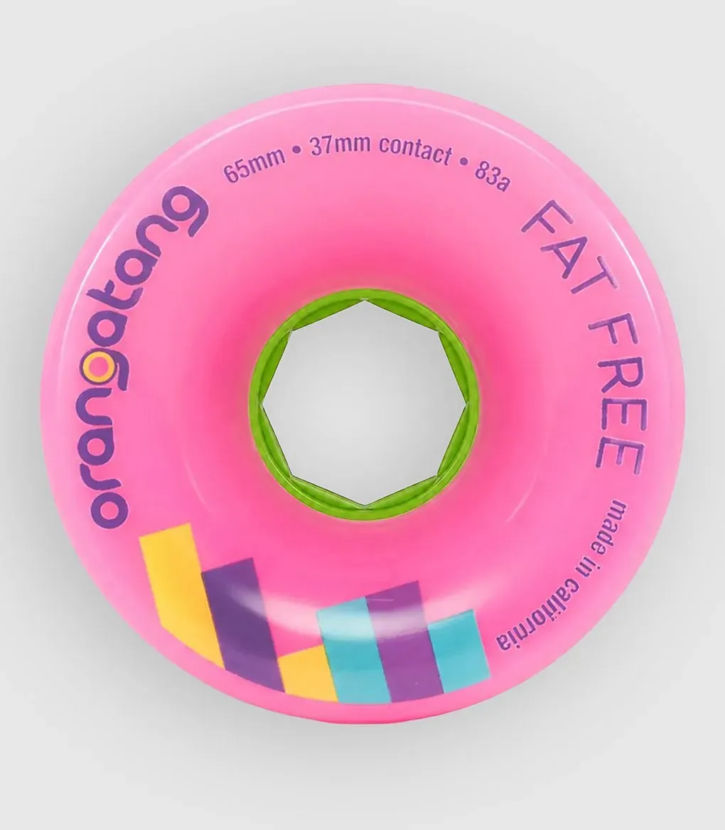 Orangatang Fat Free 65mm 83a Wheels pink Gr. Uni